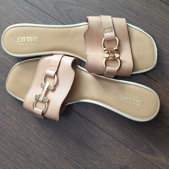 LOTTINI Leather Slides - Picture 5 of 9